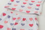 DKD Home Decor Conjunto de Bebé de Algodón Corazones y Mariposas 0-6 Meses