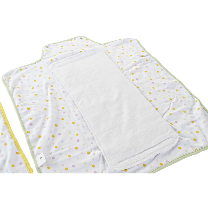DKD Home Decor Surtido de 2 Cambiadores de Algodón para Viaje, Amarillo y Verde DKD Home Decor Surtido de 2 Cambiadores de Algodón para Viaje, Amarillo y Verde