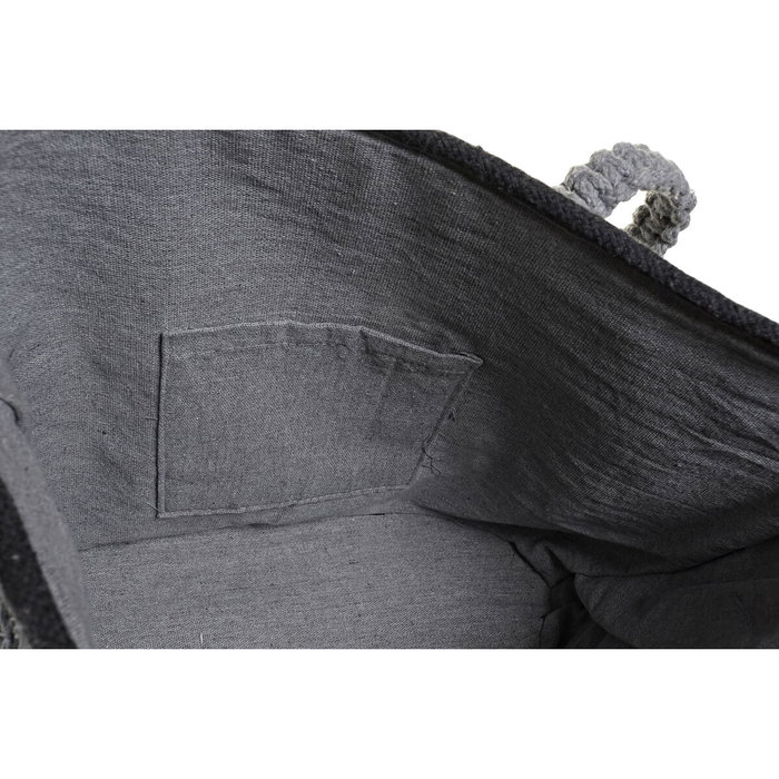 DKD Home Decor Bolso de Algodón Gris 48x16x36 DKD Home Decor Bolso de Algodón Gris 48x16x36