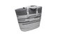 DKD Home Decor Bolso de Algodón Gris 48x16x36