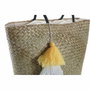 DKD Home Decor Bolso de Fibra Surtido de 2 Piezas con Cremallera, 49x18x37 cm