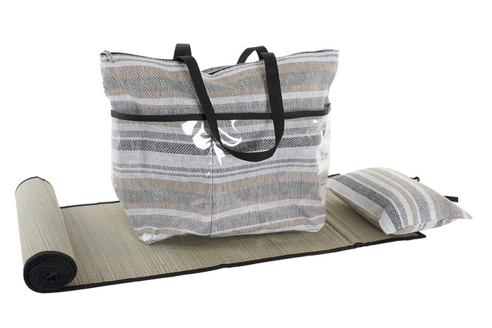 DKD Home Decor Set de 3 Bolsos de Lienzo Surtidos