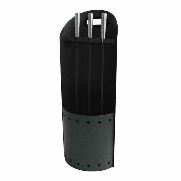 DKD Home Decor Set de Chimenea de 3 Piezas en Acero Inoxidable Negro DKD Home Decor Set de Chimenea de 3 Piezas en Acero Inoxidable Negro