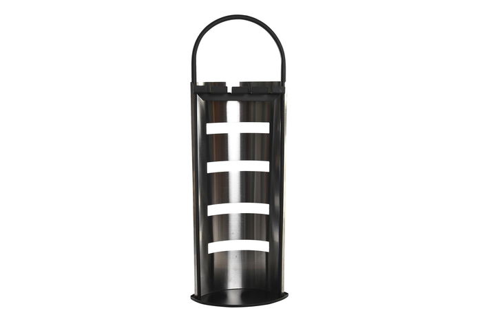 DKD Home Decor Chimenea Moderno Negro Acero Inox Set de 3 Piezas 2 x 11 x 51 cm