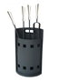 DKD Home Decor Chimenea Loft Negro Acero Inox Set de 4 Piezas 62 x 11 x 2 cm