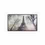 DKD Home Decor Cuadro de Lienzo París Enmarcado Blanco