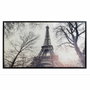 DKD Home Decor Cuadro de Lienzo París Enmarcado Blanco