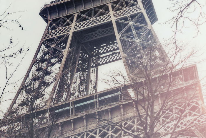 DKD Home Decor Cuadro Lienzo PS Paris Blanco Negro 144 x 84 x 3.5 cm