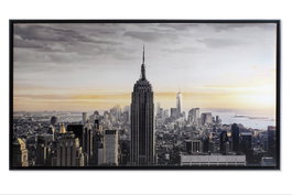 DKD Home Decor Cuadro Lienzo New York Enmarcado 144x84 cm