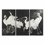 DKD Home Decor Set de 3 Cuadros Enmarcados de Garzas 210x4x140 cm