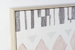 DKD Home Decor Cuadro Boho Beige Negro Rosa Palo 4 x 140 x 100 cm (2 Unidades)