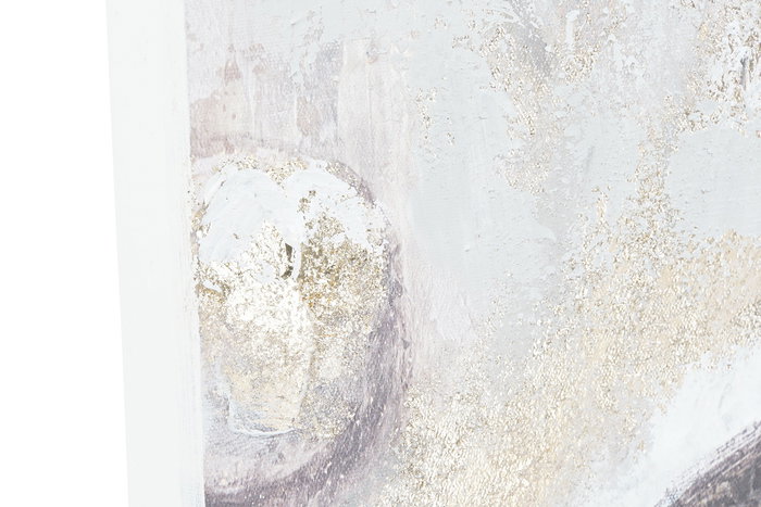 DKD Home Decor Cuadro Oriental Beige Dorado Pintado a Mano 2 Piezas 120 x 120 cm