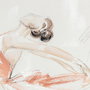 DKD Home Decor Cuadro Romantico Blanco Beige 3.7 x 100 x 80 cm (2 Unidades) Pintado a Mano Lienzo Pino Ballet