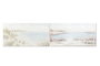 DKD Home Decor Cuadro Mediterraneo 140 x 70 x 3.7 cm (2 Unidades) Azul Beige Pintado a Mano