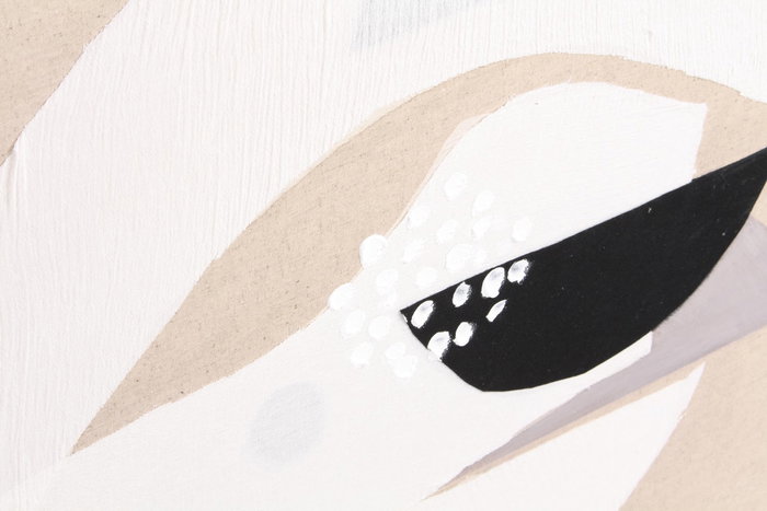 DKD Home Decor Cuadro Moderno Abstracto Beige Terracota Pintado a Mano Lienzo Pino 75.5 x 100 x 3.7 cm (2 Unidades)