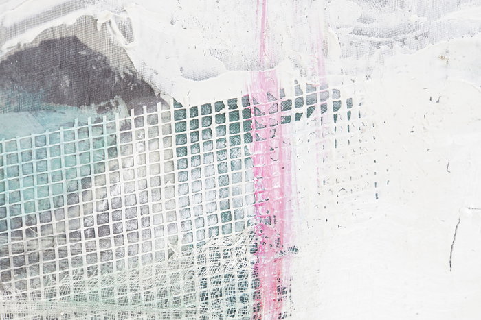 DKD Home Decor Cuadro Abstracto Verde Beige 3.7 x 100 x 80 cm Pintado a Mano Lienzo y Pino (2 Unidades)