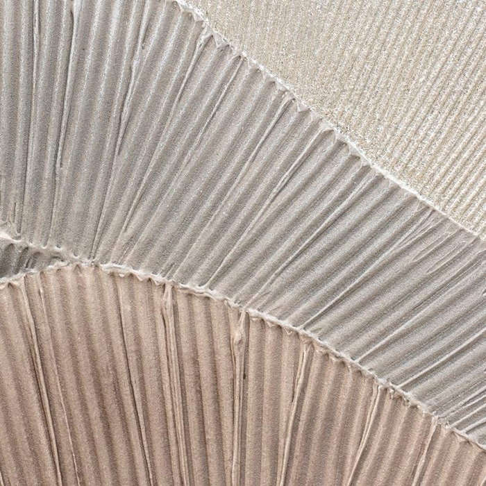 DKD Home Decor Cuadro Estilo Nórdico Marrón Gris Lienzo y Pino Pintado a Mano Montañas 3.7 x 100 x 80 cm (2 Unidades)