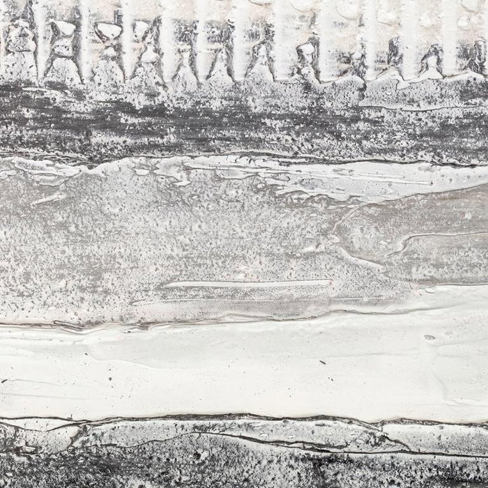 DKD Home Decor Cuadro Abstracto Beige Gris Lienzo Pino Pintado a Mano 100x100 cm (2 Unidades)