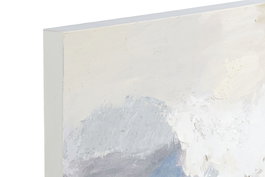 DKD Home Decor Cuadro Moderno Abstracto Azul Dorado 3.5 x 100 x 100 cm (2 Unidades) Pintado a Mano