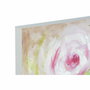 DKD Home Decor Set de 2 Cuadros de Lienzo con Marco de Pino Florero 80x80 cm