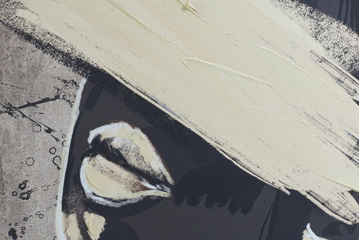 Cuadro Glam DKD Home Decor Negro Crema 4.5 x 143 x 103 cm (2 Unidades)