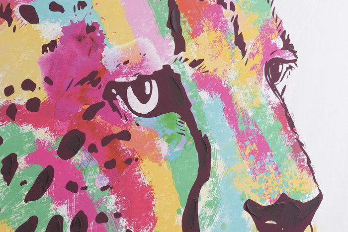 Cuadro DKD Home Decor 104 x 4,5 x 143,5 cm Tigre Moderno (2 Unidades)