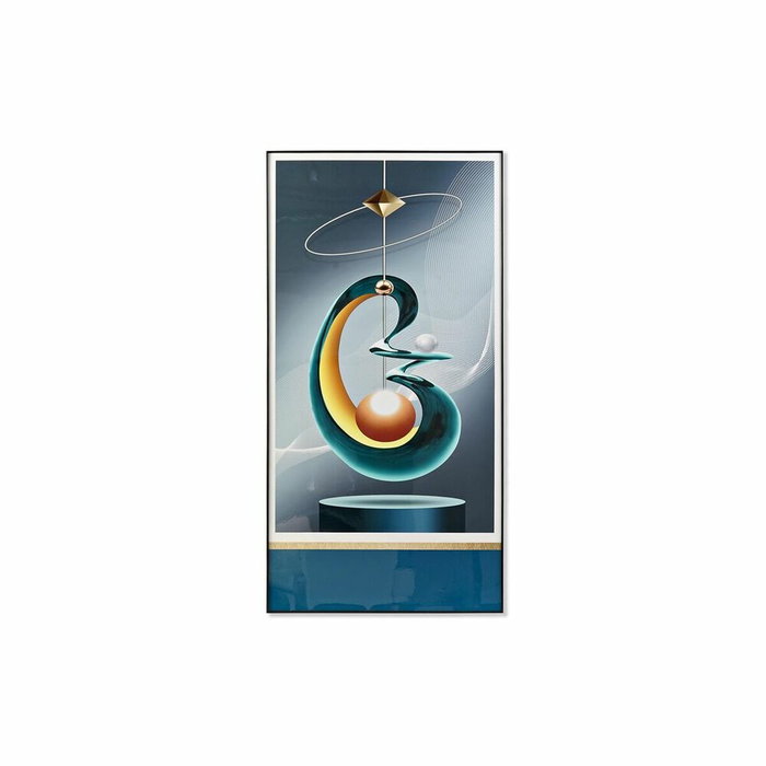 DKD Home Decor Cuadro Glam Verde Gris 3 x 160 x 80 cm