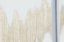 DKD Home Decor Cuadro Abstracto Blanco Dorado Lienzo MDF 120 x 60 x 3 cm (2 Unidades)