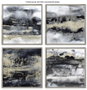 DKD Home Decor Set de 4 Cuadros Abstractos en Lienzo 79x79x2,5 cm