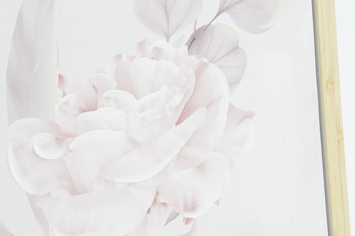 DKD Home Decor Cuadro Scandi Rosa Palo Blanco Lienzo y PS 2 Unidades 70 x 50 cm