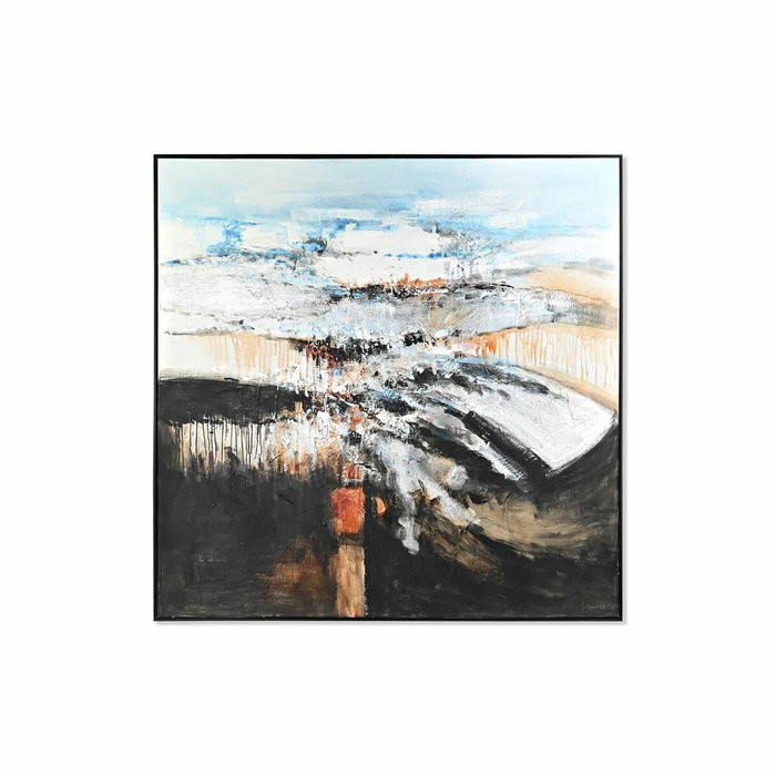 DKD Home Decor Cuadro Lienzo Abstracto Pintado a Mano 155x155 cm DKD Home Decor Cuadro Lienzo Abstracto Pintado a Mano 155x155 cm