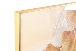 DKD Home Decor Cuadro Glam Dorado Gris Aluminio MDF 160 x 80 x 3 cm (2 Unidades)