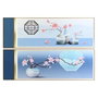 DKD Home Decor Set de 2 Cuadros Orientales 180x60 cm Azul y Rosa