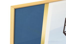 DKD Home Decor Cuadro Oriental Azul Rosa 3 x 60 x 180 cm (2 Unidades)