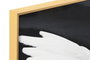 DKD Home Decor Cuadro Moderno Mujer Plumas Blanco Negro 80 x 60 x 3 cm (2 Unidades)