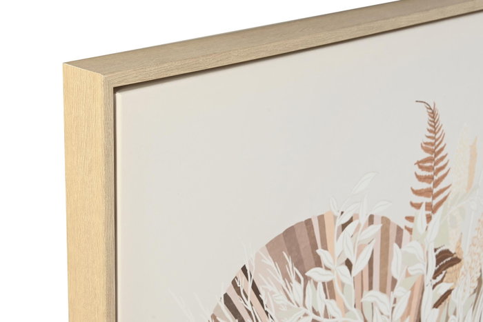 DKD Home Decor Cuadro Chica Ramo Set de 2 Unidades 90x120 cm