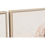 DKD Home Decor Set de 2 Cuadros Enmarcados Ramo 100x100 cm beige, marrón y naranja