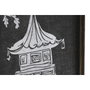 DKD Home Decor Set de 2 Cuadros de Cristal y Bambú Estilo Oriental