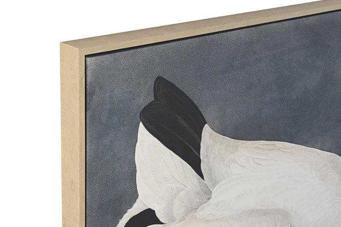 DKD Home Decor Set de 2 Cuadros Enmarcados de Garza, 83x4x123 cm