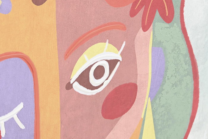 DKD Home Decor Cuadro Multicolor Mujer 4 x 93 x 63 cm (2 Unidades)