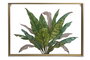 DKD Home Decor Decoración de Pared Metal y Cristal Hojas Verde