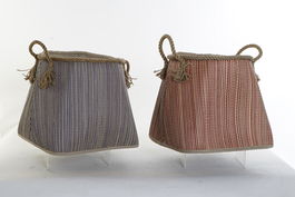 DKD Home Decor Cesta Balines Rojo Azul 40 x 45 x 40 cm (2 Unidades)