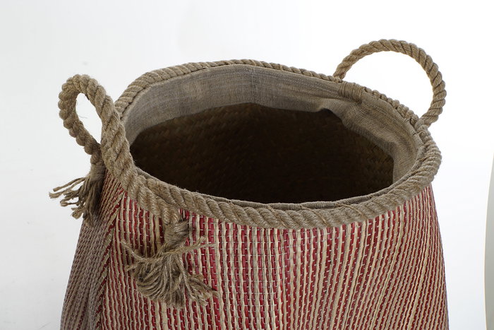 DKD Home Decor Cesta Balines Rojo Azul 40 x 45 x 40 cm (2 Unidades)