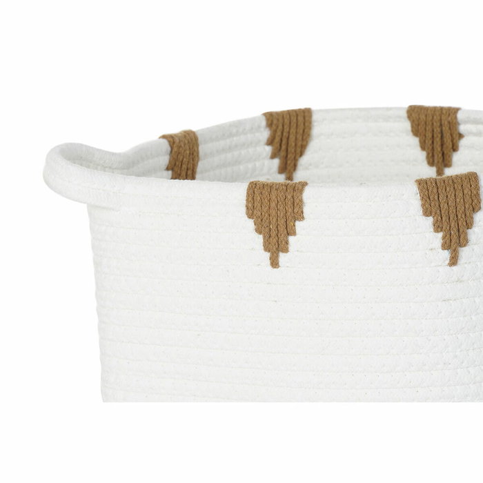 DKD Home Decor Set de 3 Cestas de Algodón 34x34x40 cm DKD Home Decor Set de 3 Cestas de Algodón 34x34x40 cm