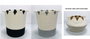 DKD Home Decor Set de 3 Cestas de Algodón 34x34x40 cm