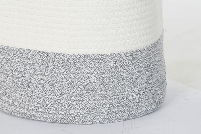 DKD Home Decor Cesta Boho Algodon Blanco Mostaza Negro Gris 34 x 40 x 34 cm (3 Unidades) DKD Home Decor Cesta Boho Algodon Blanco Mostaza Negro Gris 34 x 40 x 34 cm (3 Unidades)