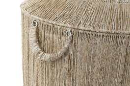 DKD Home Decor Cesta Balines Marron Yute Metal 51 x 48 x 51 cm Set de 2