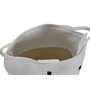 DKD Home Decor Set de 2 Cestas de Ropa de Algodón Blanco