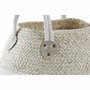 DKD Home Decor Cesta de Algodón y Fibra 37x37x25 Natural