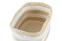 DKD Home Decor Cesta Blanco Beige 20 x 18 x 28 cm Fibra